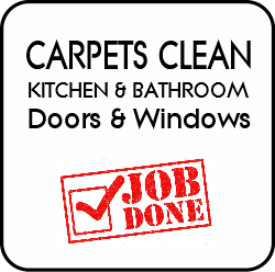 Carpets cleaned, Kitchens and bathrooms cleaned