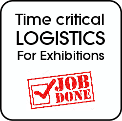 Time critical logistics for shows and exhibitions, job done.